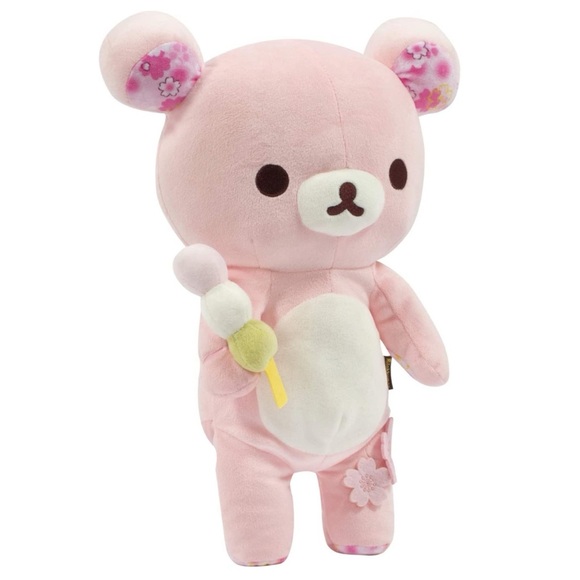 NWT Rikakkuma 15” Pink Plush Stuffed Animal Cherry Blossom Sakura Series - Picture 7 of 10